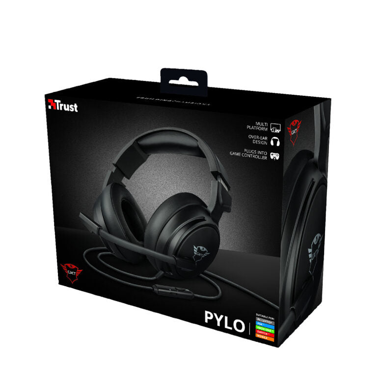 Trust GXT 433 Pylo Auricolare Cablato A Padiglione Giocare Nero