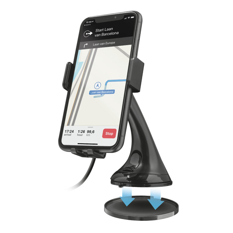 Trust Juvo10 Supporto attivo Telefono cellulare/smartphone Nero