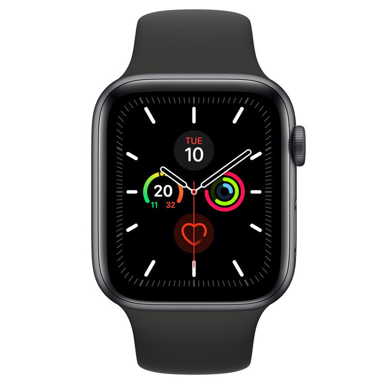 Apple Watch Series 5 GPS + Cellular, 44mm in alluminio grigio siderale con cinturino Sport Nero