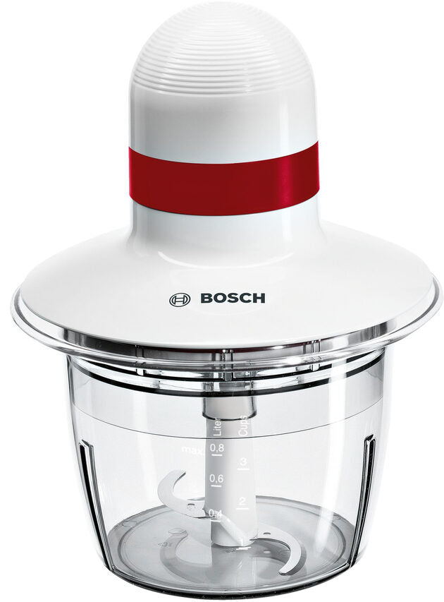Bosch MMRP1000 tritaverdure elettrico 0,8 L 400 W Rosso, Trasparente, Bianco