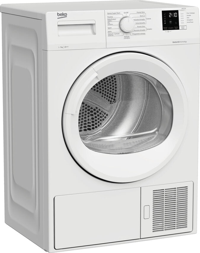 Beko DRXS722W asciugatrice Libera installazione Caricamento frontale 7 kg A++ Bianco
