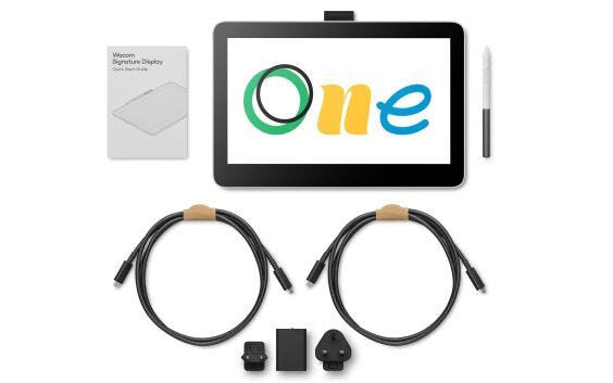 Wacom One 12 tavoletta grafica Bianco 2540 lpi (linee per pollice) 257 x 145 mm USB