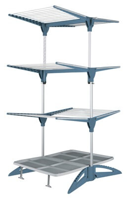 Meliconi Stendimeglio Maxi Stendibiancheria Blu, Argento