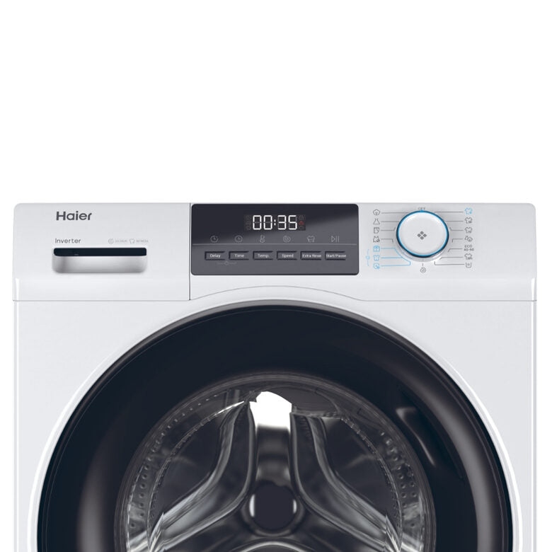 Haier HW80-BP14929A-S I-Pro Serie 1 Lavatrice A Libera Installazione 8 Kg, 1400 Giri, AI Power Drive Inverter Motor, Pillow Drum, Classe A, Bianco