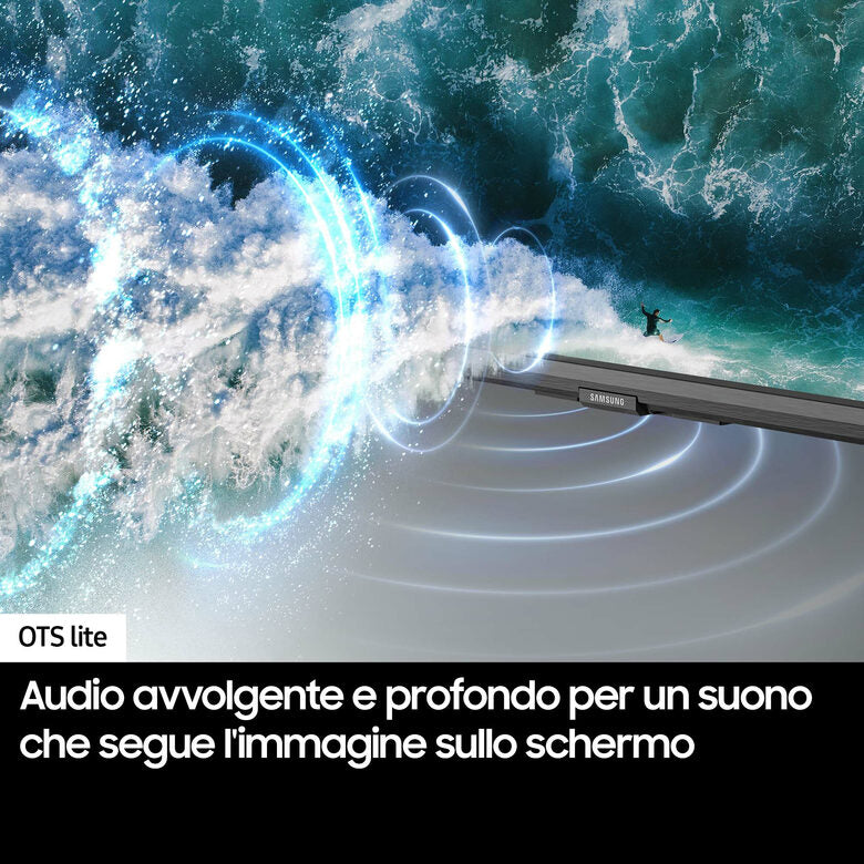 Samsung QN90D TV Neo QLED 4K 98” QE98QN90DATXZT Smart TV Wi-Fi Titan Gray Processore NQ4 AI GEN2, Tecnologia Quantum Matrix, Neo Slim Design, Dolby Atmos