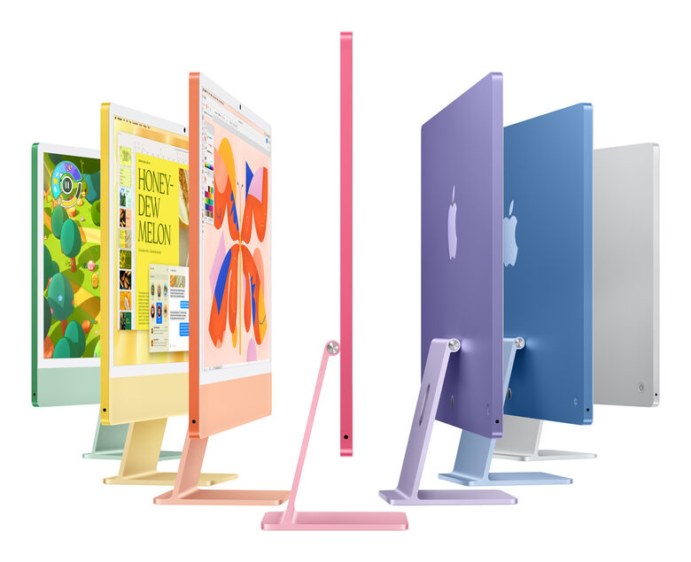 Apple iMac 24"Retina Display 4,5K, Chip M4 con CPU 10‑core, GPU 10‑core, 24GB, 512GB SSD, Argento
