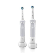Oral-B Vitality 100 CrossAction Adulto Spazzolino rotante-oscillante Grigio, Bianco