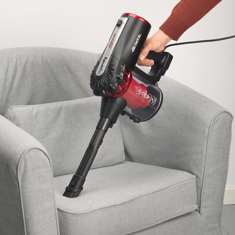 Ariete Handy Force 2759/11 Scopa elettrica con filo e aspirabriciole Nero, Rosso Senza sacchetto