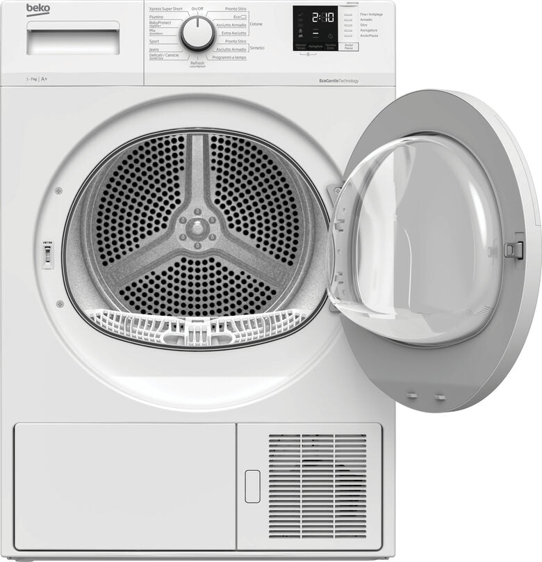 Beko DRXS712W asciugatrice Libera installazione Caricamento frontale 7 kg A+ Bianco