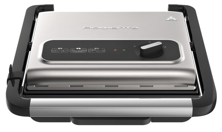 Rowenta GR242D Inicio Grill Adjust, Griglia Multifunzione per Carne e Verdura, 3 Livelli di Cottura, 2000 W, Ghisa
