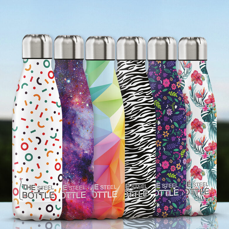 The Steel Bottle Art Series #5 - Cartoon Flowers