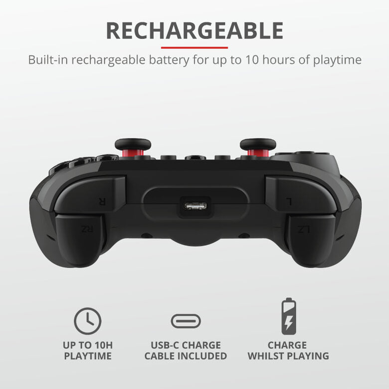 Trust GXT 1230 Muta Bluetooth Gamepad Nintendo Switch, PC