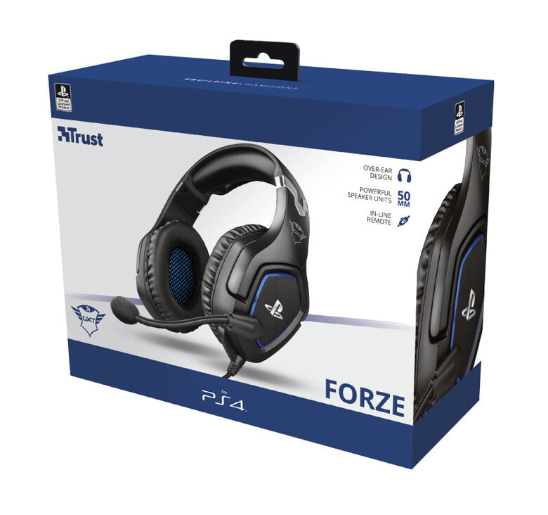 Trust GXT 488 Forze PS4 Auricolare Cablato A Padiglione Giocare Nero