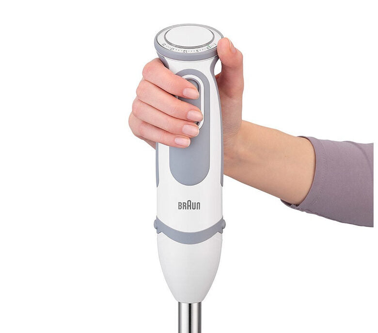 Braun MultiQuick 9 MultiQuick 5 Vario MQ 5220 WH 0,6 L Frullatore ad immersione 1000 W Grigio, Acciaio inossidabile, Bianco