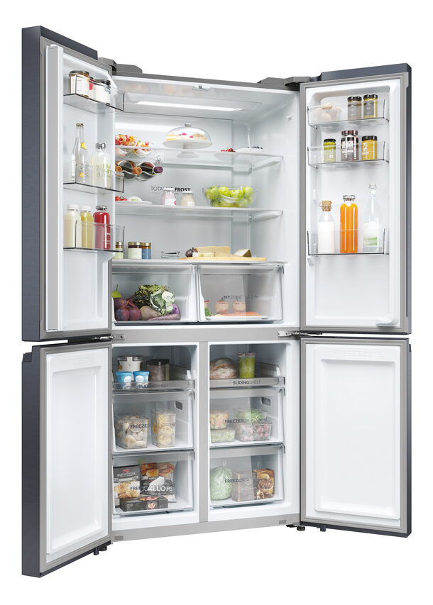 Haier Cube 90 Serie 5 HCR5919ENMB frigorifero 4 porte Libera installazione 528 L E Nero
