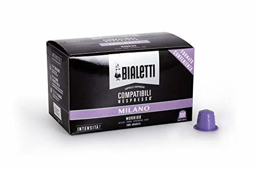 Bialetti Milano Capsule caffè Tostatura leggera 100 pz