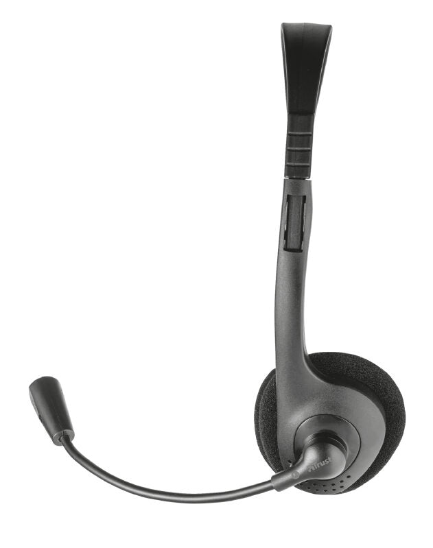 Trust Chat Headset Auricolare Cablato A Padiglione Musica e Chiamate Nero
