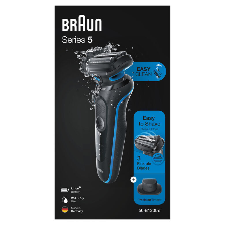 Braun Series 5 50-B1200s Rasoio Trimmer Blu