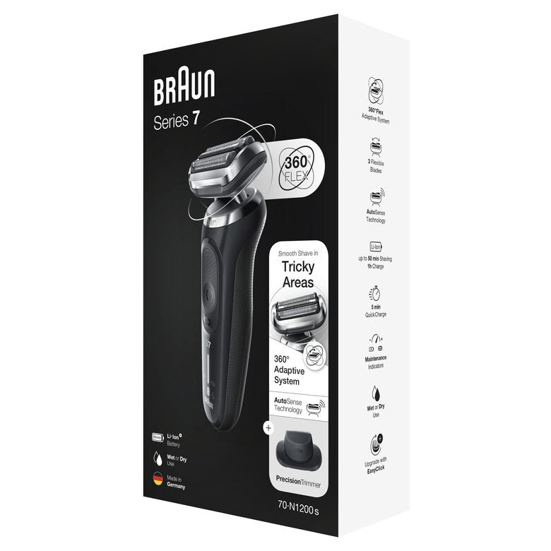 Braun Series 7 70-N1200s Rasoio Trimmer Nero