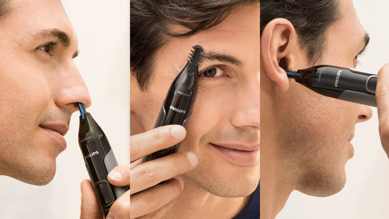 Philips Serie 3000 Rifinitore per peli di naso, orecchie e sopracciglia