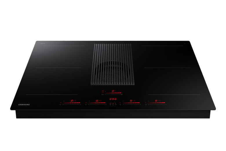 Samsung Piano a induzione con cappa integrata filtrante Infinite Line™ 80cm NZ84T9747VK