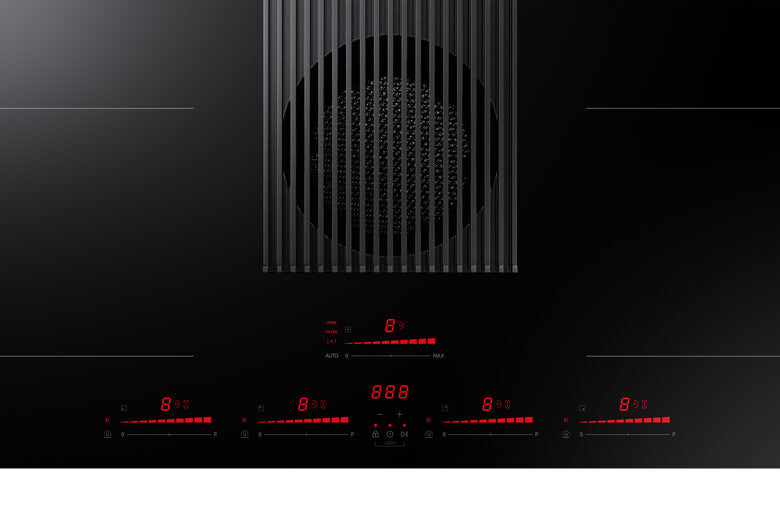 Samsung Piano a induzione con cappa integrata filtrante Infinite Line™ 80cm NZ84T9747VK