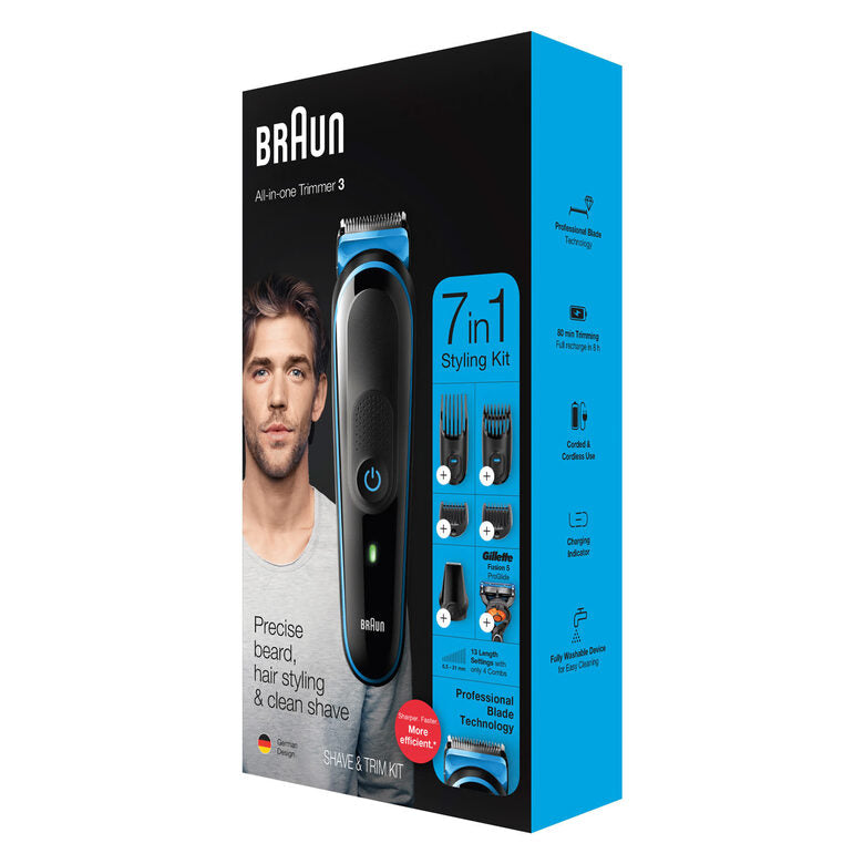 Braun MGK3245 tagliacapelli Nero, Blu