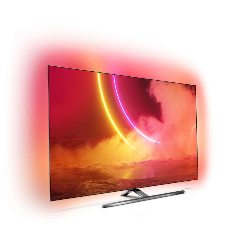 Philips 55OLED855/12 TV OLED 55" 4K Ultra HD Smart TV Wi-Fi Nero, Argento