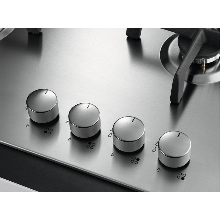AEG 949 640 849 piano cottura Argento Da incasso 60 cm Gas 4 Fornello(i)