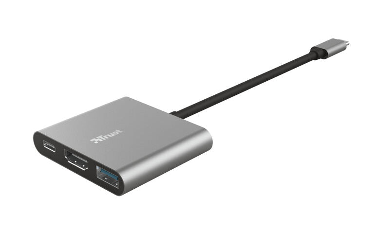 Trust Dalyx USB 3.2 Gen 1 (3.1 Gen 1) Type-C 5 Mbit/s Alluminio, Nero