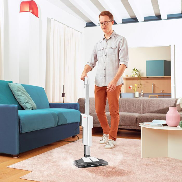 Polti Vaporetto SV610_Style Scopa a vapore 0,5 L 1500 W Grigio, Bianco