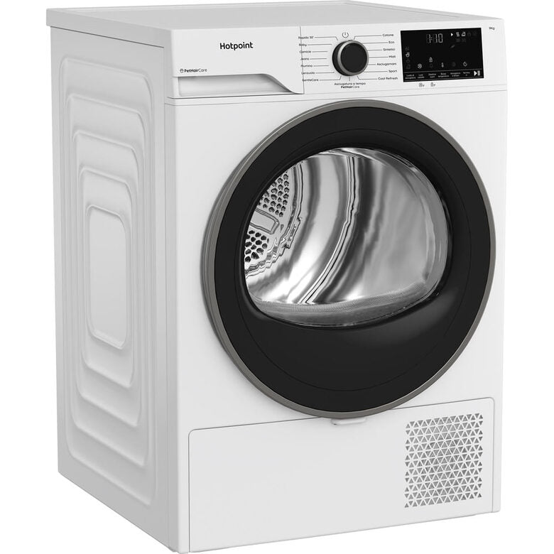Hotpoint Ariston HPT 93D BS IT, Capacità 9kg, classe D, EasyIron, Slim, PetHair Removal