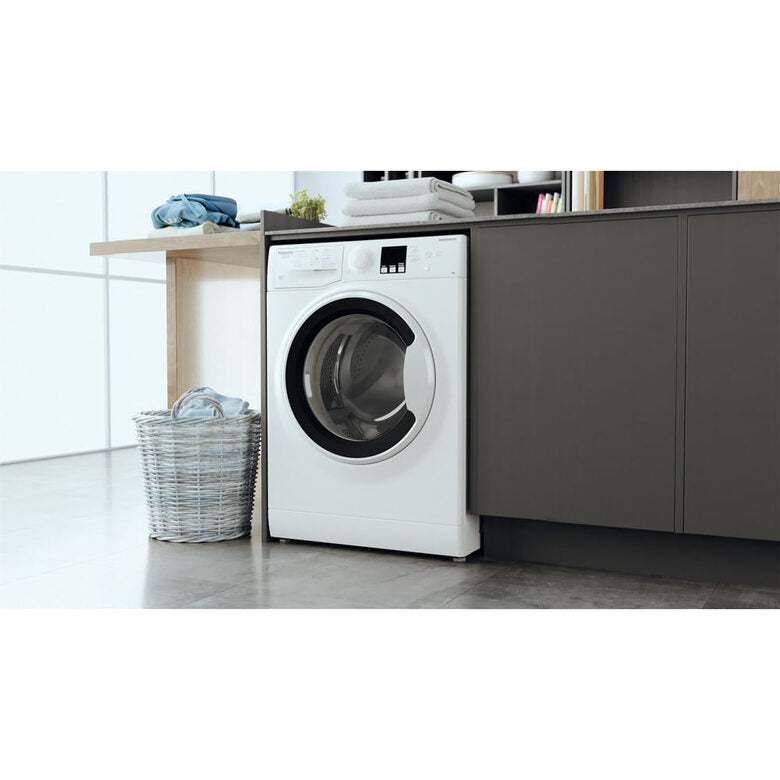 Hotpoint Ariston RSSF 624 W IT N Lavatrice Slim A Libera Installazione 6 Kg, 1200 Giri, Anti Allergy, Cura Della Lana, Classe C, Bianco