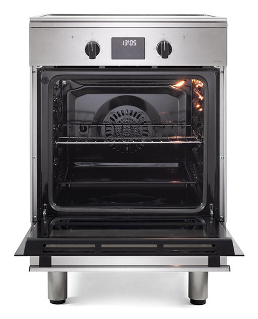 De’Longhi DMX 64 INL TC2 cucina A Elettrico Piano cottura a induzione Nero, Acciaio inox