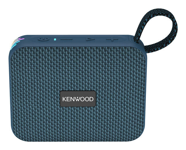 Kenwood AS-60BT-A Speaker Bluetooth Portatile 5W con TWS Stereo, IPX7 Waterproof, Blu