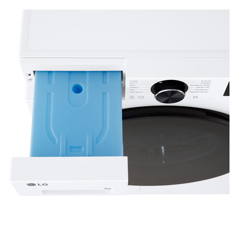LG RNX5008TLB Asciugatrice Intelligente AI Dry 8 kg Classe B Bianco