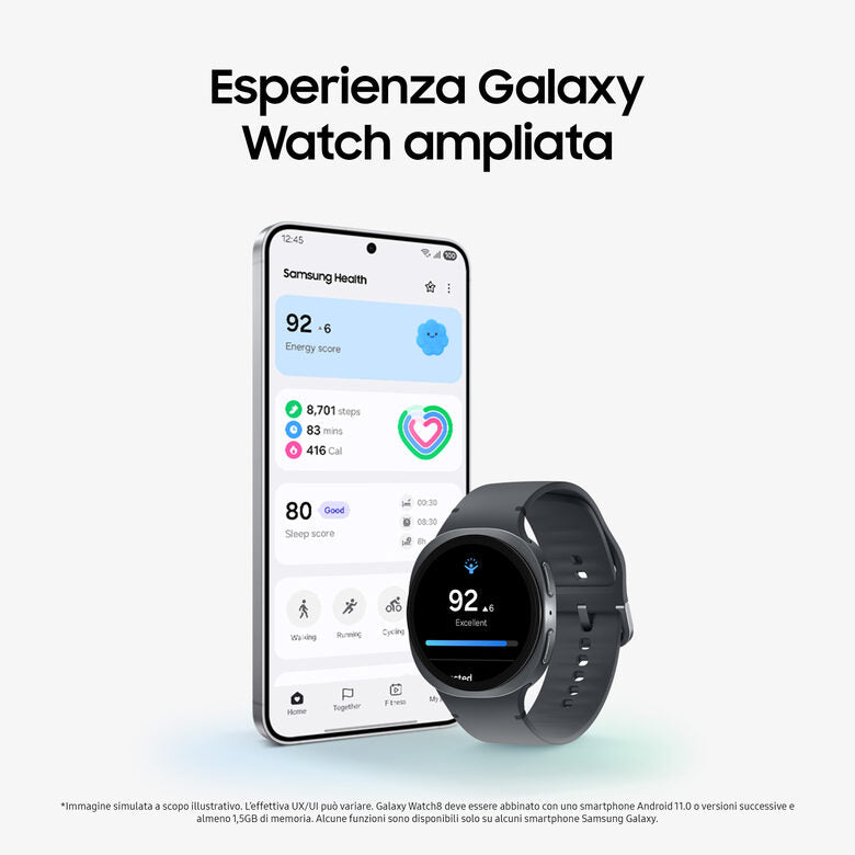 SAMSUNG Galaxy Watch8 Galaxy Watch Smartwatch 8, Bluetooth, 44mm