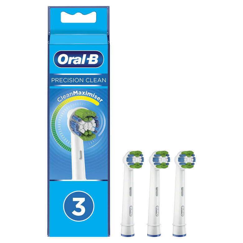 Oral-B Precision Clean Testine Di Ricambio (contiene 3 Pezzi) Con Tecnologia CleanMaximiser