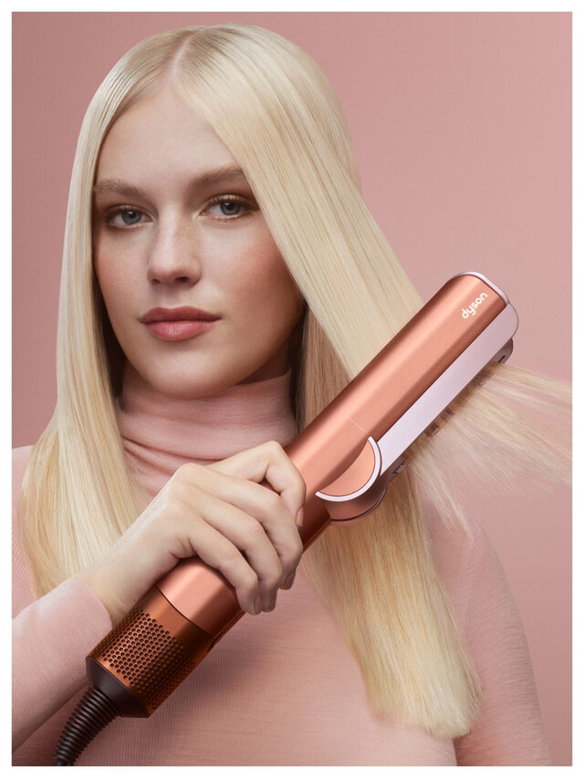 Dyson Airstrait Piastra Asciugacapelli strawberry bronze, Piastra per capelli