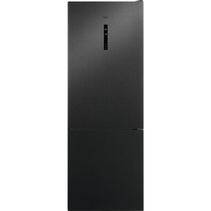 AEG RCB646E3MB frigorifero con congelatore Libera installazione 481 L E Nero, Grigio, Acciaio inossidabile