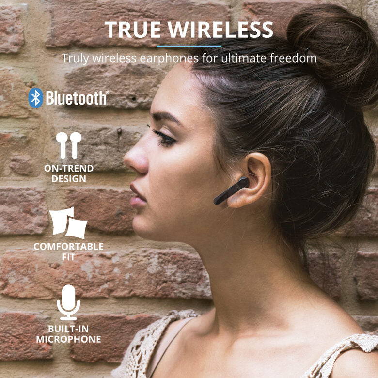 Trust Primo Auricolare Wireless In-ear Musica e Chiamate Bluetooth Nero