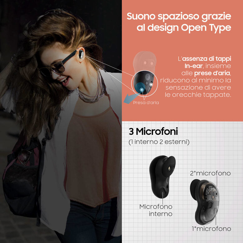 Samsung Galaxy Buds Live, Mystic White Auricolare Wireless In-ear Musica e Chiamate Bluetooth Bianco