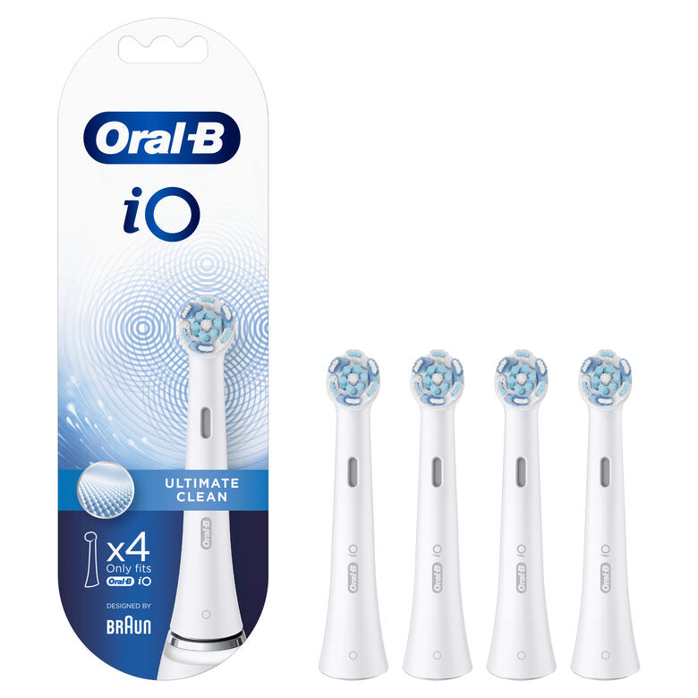 Oral-B iO Ultimate Clean Testine Di Ricambio, 4 Pezzi