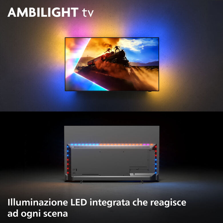 Philips Ambilight TV 65OLED770 4K UHD OLED 164cm 65" pollici Smart TV Dolby Vision and Dolby Atmos Titan OS