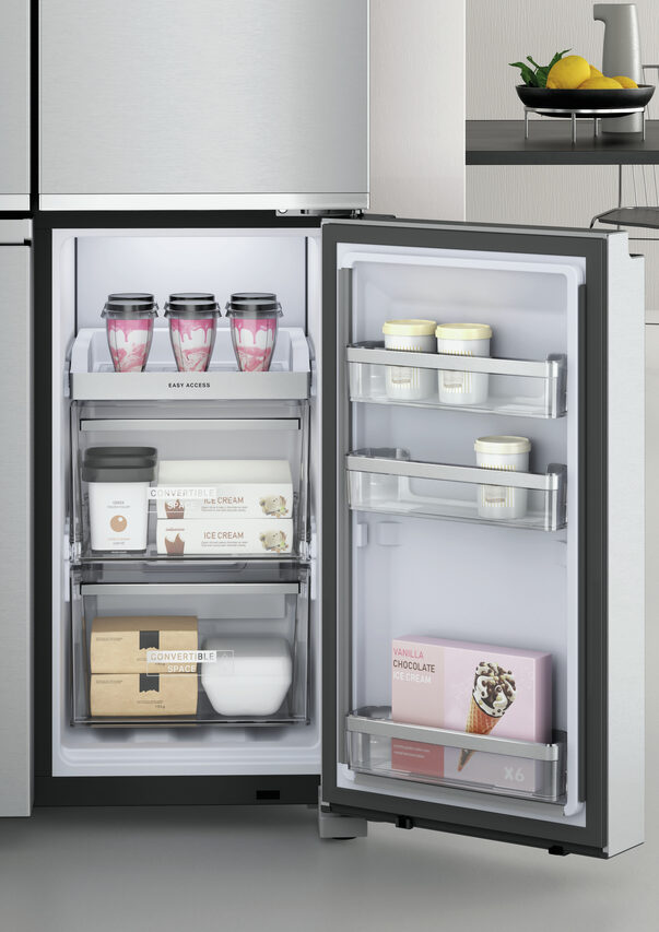Whirlpool WQ9I MO1L frigorifero side-by-side Libera installazione 592 L F Acciaio inossidabile