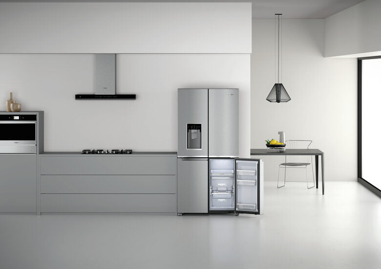 Whirlpool WQ9I MO1L frigorifero side-by-side Libera installazione 592 L F Acciaio inossidabile