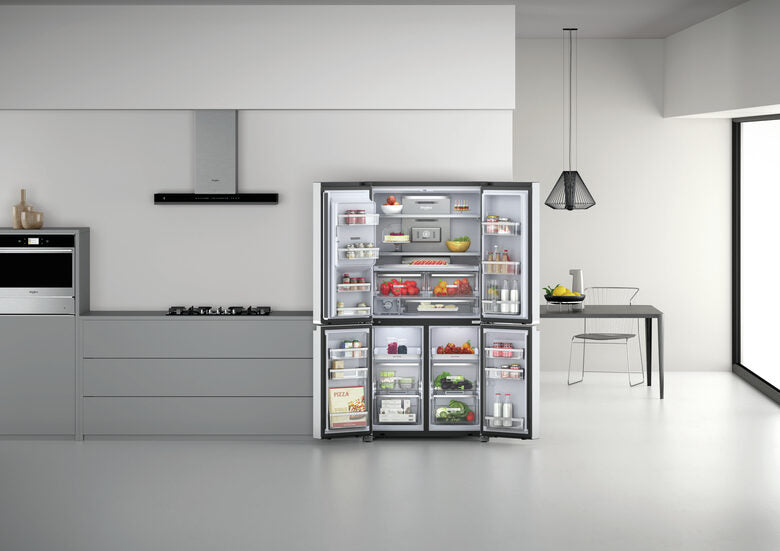 Whirlpool WQ9I MO1L frigorifero side-by-side Libera installazione 592 L F Acciaio inossidabile