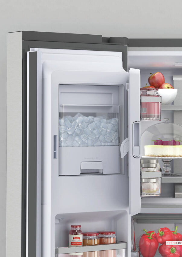 Whirlpool WQ9I MO1L frigorifero side-by-side Libera installazione 592 L F Acciaio inossidabile