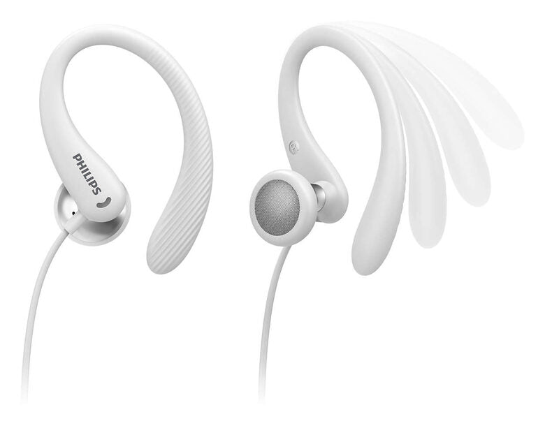 Philips TAA1105WT/00 cuffia e auricolare Cablato A clip, In-ear Sport Bianco