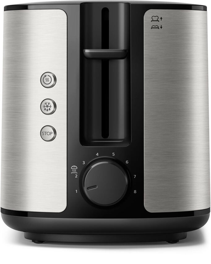 Philips Viva Collection HD2650/90 Tostapane - 2 fette, fessura ampia, metallo